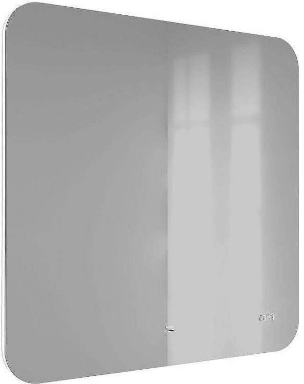 Зеркало Raval Ego 80 Ego.02.80/W/RL с подсветкой с бесконтактным выключателем и часами