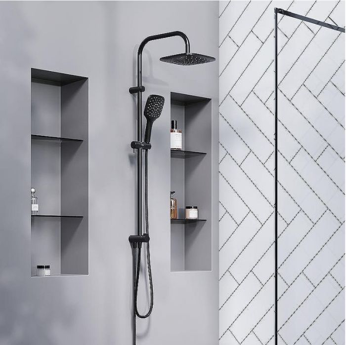 Душевая система Damixa Eclipse 931000300 Черная матовая