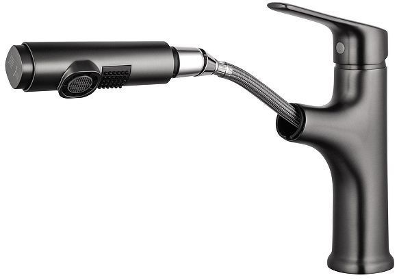 Смеситель для раковины Wonzon & Woghand WW-AE4151-BGG цвет Темный графит