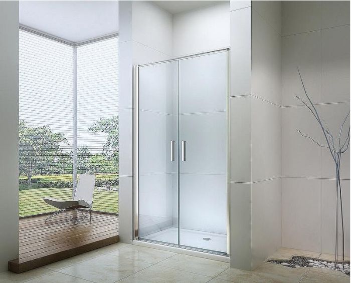 Душевая дверь Berges Legos LS-3 100 062026 профиль Хром стекло прозрачное