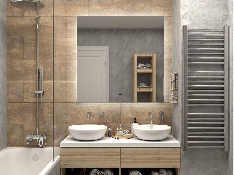 Зеркало Misty Нембус 100 НЕМ-02-100/100-14 с подсветкой с бесконтактным выключателем и подогревом