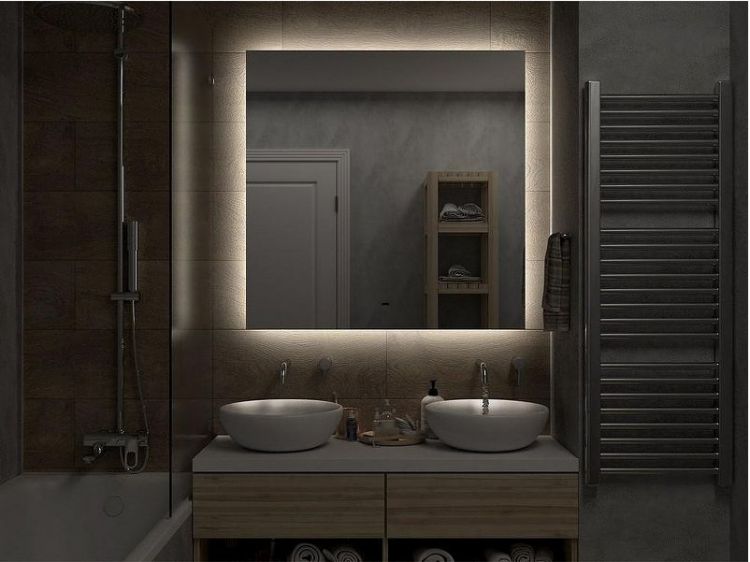 Зеркало Misty Нембус 100 НЕМ-02-100/100-14 с подсветкой с бесконтактным выключателем и подогревом