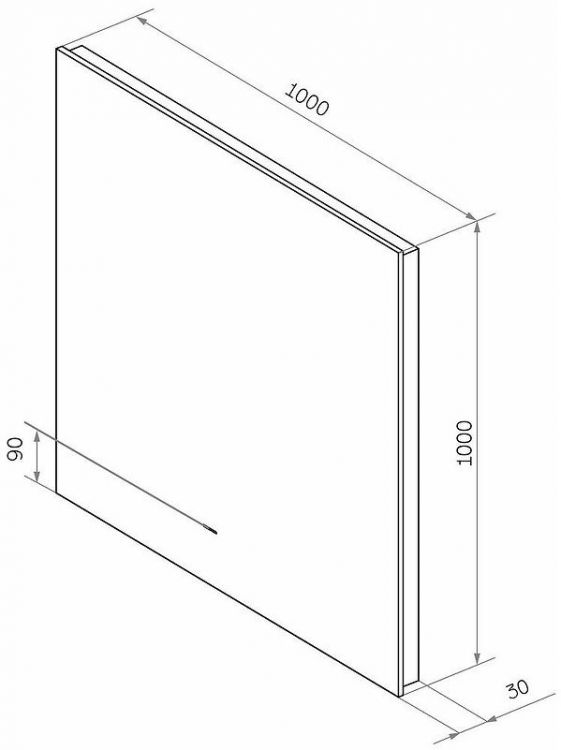 Зеркало Misty Нембус 100 НЕМ-02-100/100-14 с подсветкой с бесконтактным выключателем и подогревом