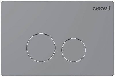 Клавиша смыва Creavit Terra GP9002.00 Серая матовая