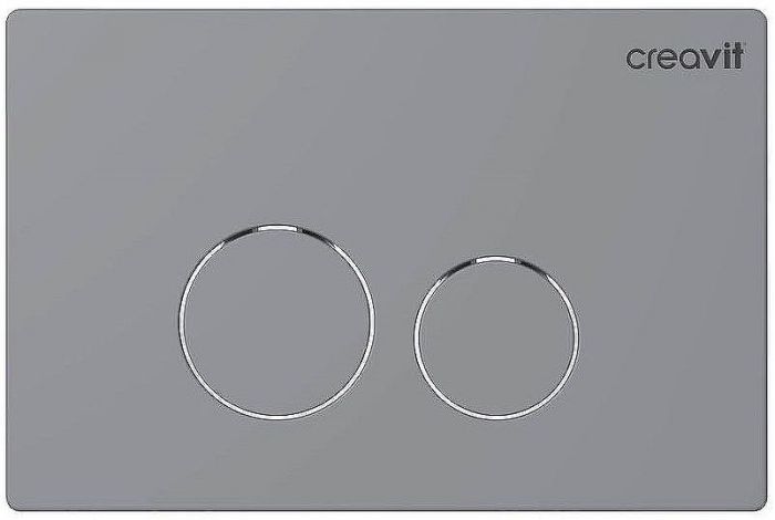 Клавиша смыва Creavit Terra GP9002.00 Серая матовая