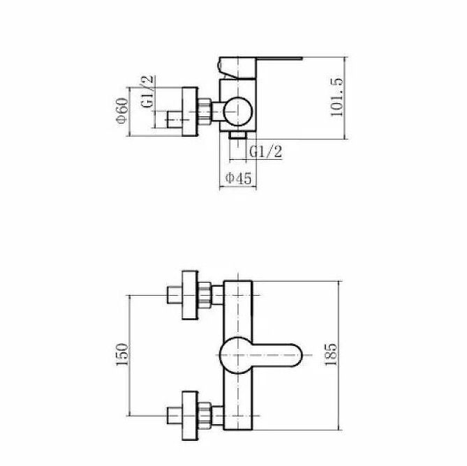 Смеситель для душа Fashun A52001 цвет Сатин Смеситель для душа Fashun A52001 цвет Сатин
