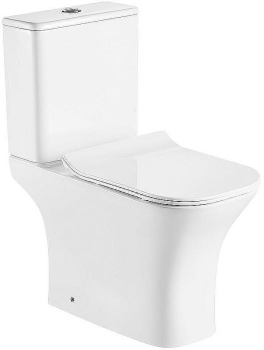 Унитаз компакт Azario Fretta Square AZ-5121 с бачком и сиденьем Микролифт