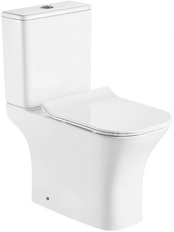 Унитаз компакт Azario Fretta Square AZ-5121 с бачком и сиденьем Микролифт