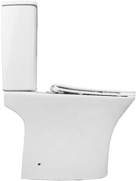 Унитаз компакт Azario Fretta Square AZ-5121 с бачком и сиденьем Микролифт