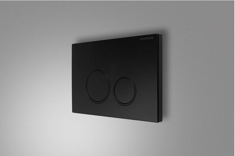 Клавиша смыва Charus Spazio FP.330.DW.02 цвет Черный матовый