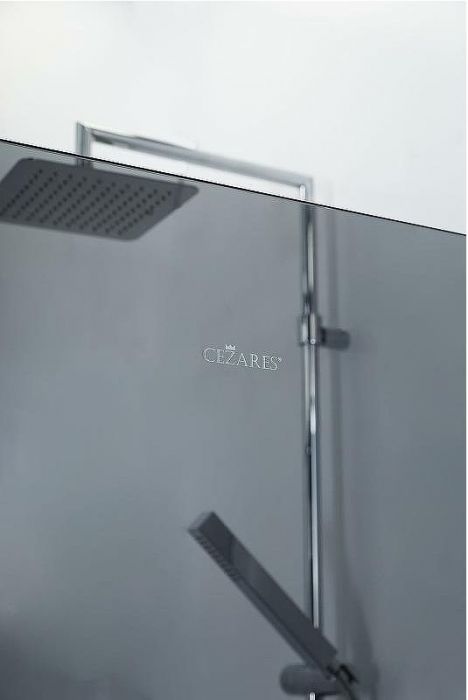 Душевая перегородка Cezares Liberta 100 LIBERTA-L-1-100-GR-Cr профиль Хром стекло серое