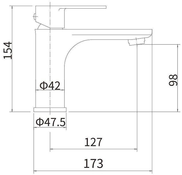 Смеситель для раковины Fashun A51119 цвет Сатин Смеситель для раковины Fashun A51119 цвет Сатин