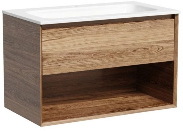 Тумба подвесная SANCOS под раковину Marmi 1.0, дуб чарльстон 790х445х520, MR1.080ECH