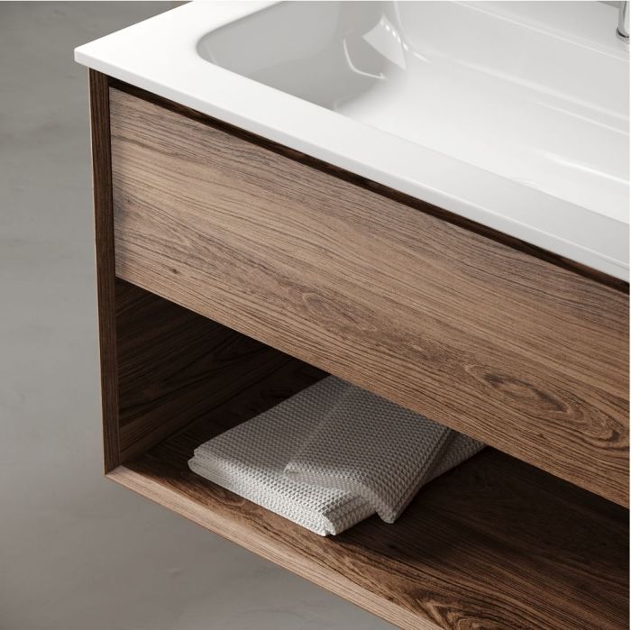 Тумба подвесная SANCOS под раковину Marmi 1.0, дуб чарльстон 790х445х520, MR1.080ECH