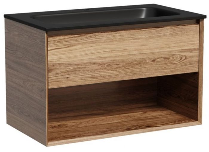 Тумба подвесная SANCOS под раковину Marmi 1.0, дуб чарльстон 790х445х520, MR1.080ECH
