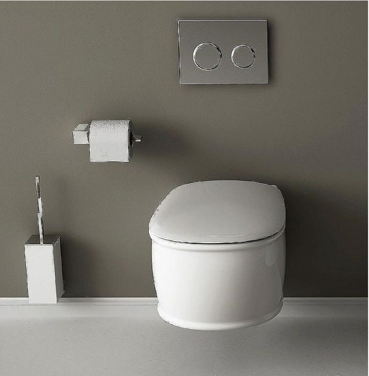 Унитаз Artceram Atelier ATV001 17 00 подвесной Черный матовый без сиденья