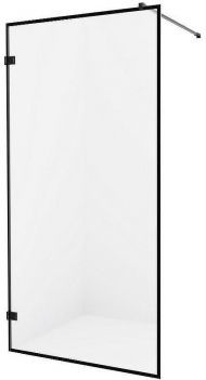 Душевая перегородка New Trendy Avexa Black 110 EXK-2042 профиль Черный стекло прозрачное