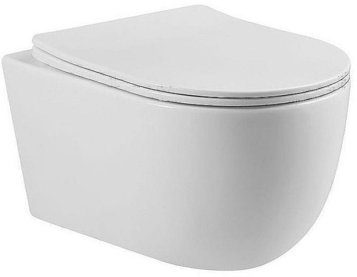 Комплект унитаза Vincea Evo Rimless VT1-34S с инсталляцией Viega Prevista Dry 8524.14 792596 с сиденьем Микролифт и клавишей смыва Хром