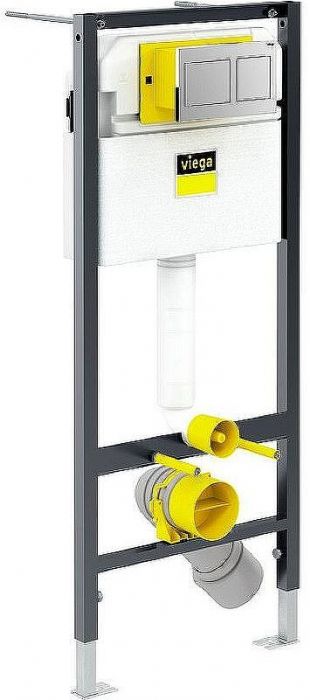Комплект унитаза Vincea Evo Rimless VT1-34S с инсталляцией Viega Prevista Dry 8524.14 792596 с сиденьем Микролифт и клавишей смыва Хром