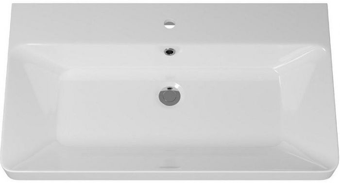 Тумба с раковиной Brevita Victory 80 УТ000025790 подвесная Серый шелк