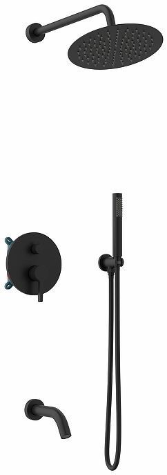 Душевая система Vincea Villa VSFW-1VL3MB цвет Черный матовый
