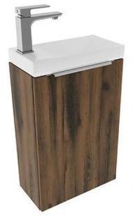 Тумба под раковину ЗОВ Монови Слим 40 MS40AT подвесная цвет Древесина Аттик