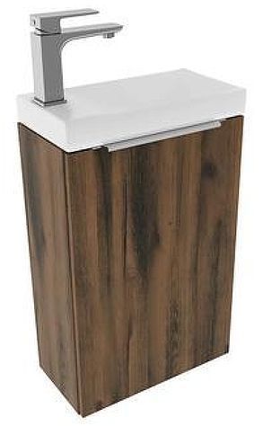 Тумба под раковину ЗОВ Монови Слим 40 MS40AT подвесная цвет Древесина Аттик