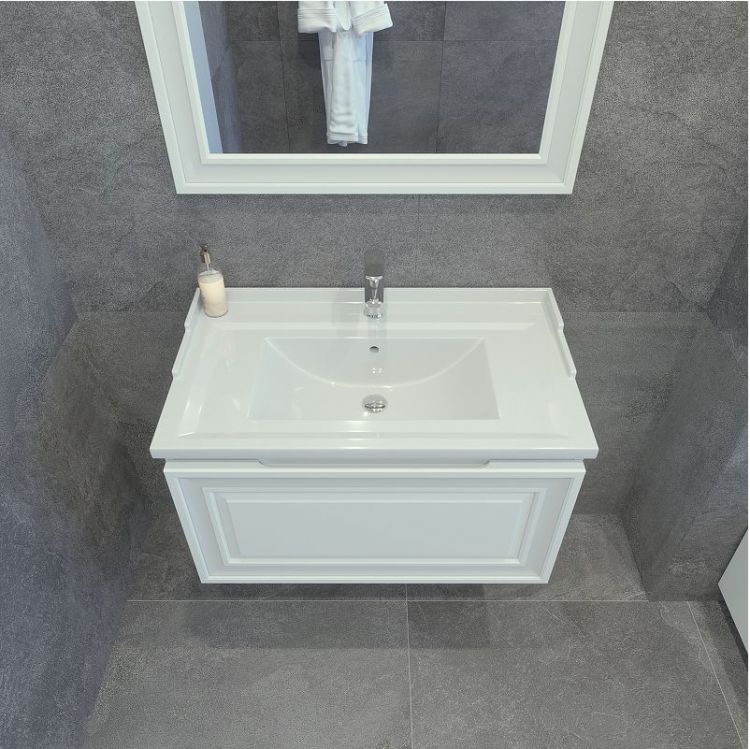 Тумба под раковину Caprigo Ponza 80 13512-В231 подвесная цвет Белый Тумба под раковину Caprigo Ponza 80 13512-В231 подвесная цвет Белый