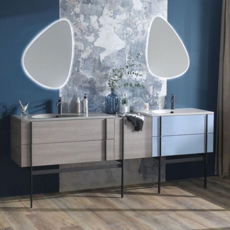 Тумба под раковину 80 см Jacob Delafon Nouvelle Vague EB3030-E73 фактурный дуб