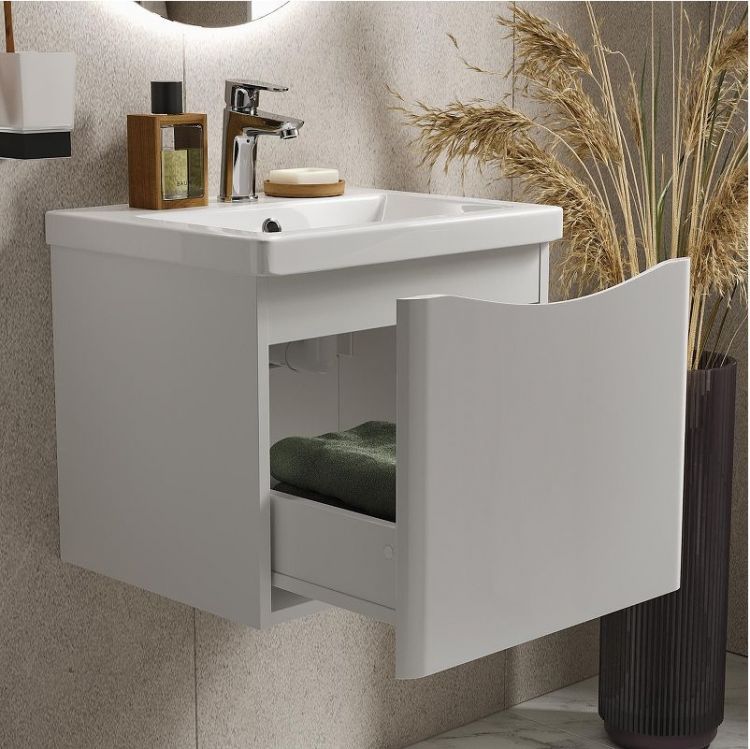 Тумба под раковину Vigo Glem 50 334 подвесная цвет Белый