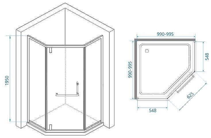 Душевой уголок RGW Hotel HO-084W 100х100 350608400-25 профиль Белый стекло матовое-сатинат Душевой уголок RGW Hotel HO-084W 100х100 350608400-25 профиль Белый стекло матовое-сатинат