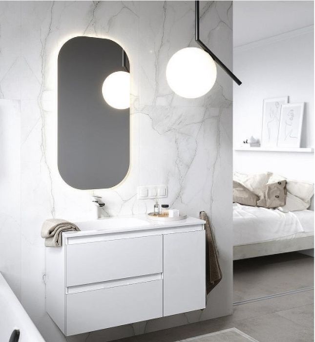 Зеркало Aqwella Soul 55 SOUL0255 с подсветкой с бесконтактным выключателем