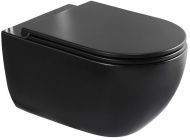 Унитаз Charus Torre Bianca EWC700-125B Skandenborg Rimless подвесной цвет Черный матовый с сиденьем Микролифт