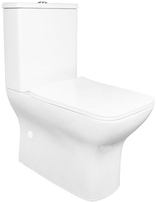 Унитаз компакт Azario Fresco AZ-8302 цвет Белый с бачком и сиденьем Микролифт