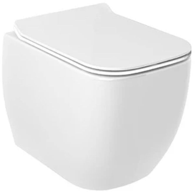 Унитаз Kludi Resa C 28WCSET43 подвесной цвет Белый с сиденьем Микролифт