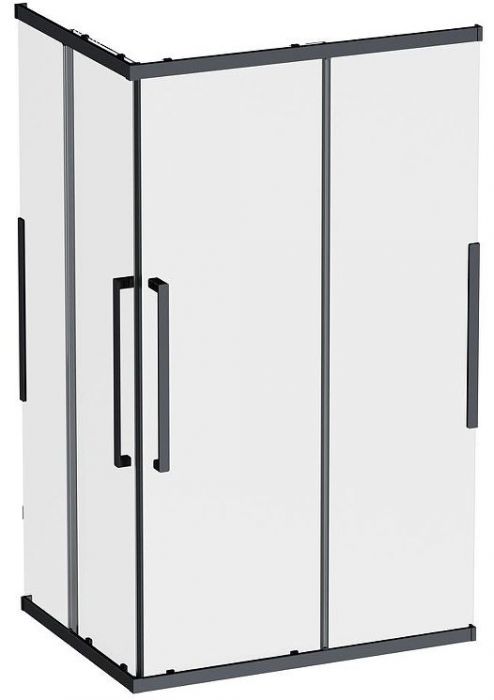 Душевой уголок AM.PM Func 120x90 W84G-403-12090-BT профиль Черный матовый стекло прозрачное