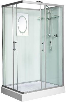 Душевая кабина WeltWasser WW500 Laine 1201 120x90 10000003270 профиль Хром стекло прозрачное