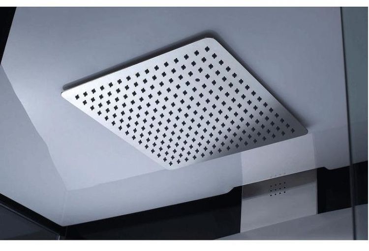 Душевая кабина Orans 100x100 R 89101rb с баней профиль Черный задние стенки Черные