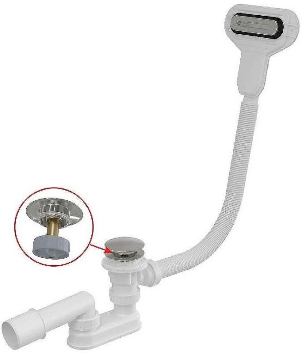 Слив-перелив Alcaplast A516CKM Click-Clack Хром