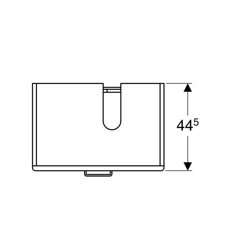 Тумба под раковину Geberit Renova Plan 670 мм, белый, совместим с раковиной 122175000 [879120000]
