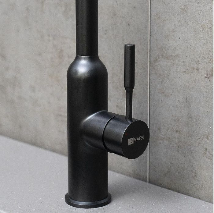Смеситель для кухни Lemark Expert LM5079BL цвет Черный