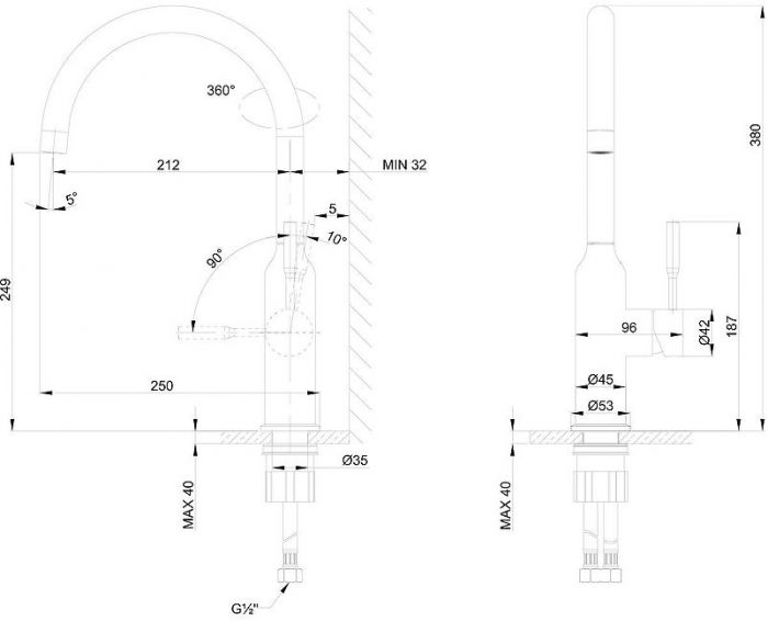 Смеситель для кухни Lemark Expert LM5079BL цвет Черный