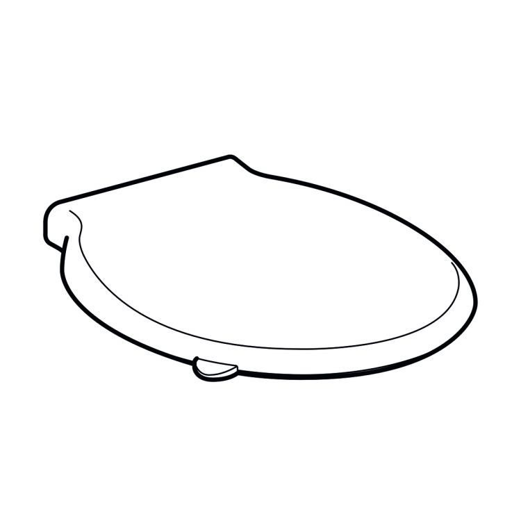 Сиденье для унитаза Geberit Renova Comfort с крышкой антибактериальное, крепление сверху, цвет белый [500.679.01.1]