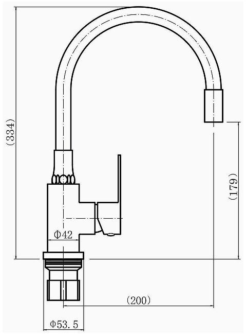 Смеситель для кухни Fashun A54101-16 цвет Сатин Коричневый Смеситель для кухни Fashun A54101-16 цвет Сатин Коричневый