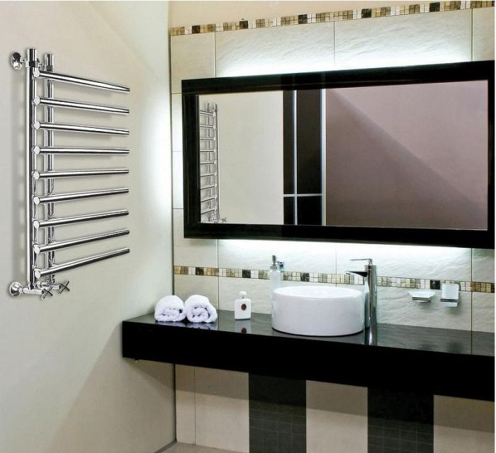 Водяной полотенцесушитель Ника Bamboo ЛБ 4 80x40 Хром