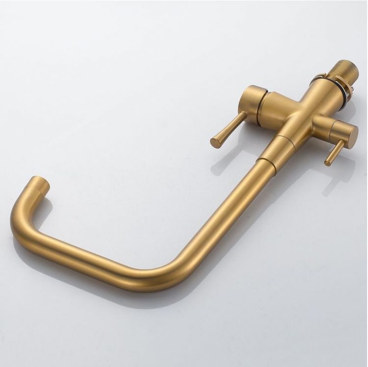 Смеситель для кухни Shevanik S528G цвет Золотой сатин