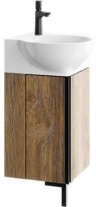 Тумба под раковину Aqwella Porto 45 POR0104DB угловая Дуб балтийский