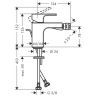 Hansgrohe Vernis Shap Blen Смеситель для биде, однорычажный, с донным клапаном, цвет: матовый черный