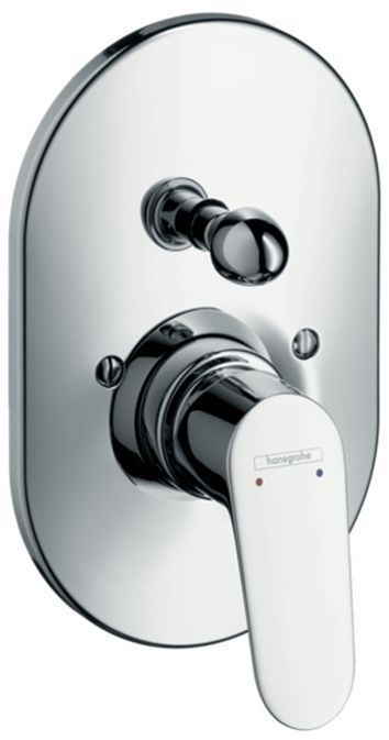 Hansgrohe Focus Смеситель для ванны однорычажный, встраиваемый, внешняя часть, цвет: хром