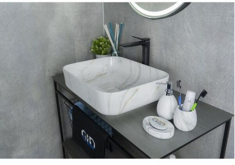 Раковина-чаша Gid Geometrico Mnc190 50 54426 цвет Под камень глянцевый Раковина-чаша Gid Geometrico Mnc190 50 54426 цвет Под камень глянцевый